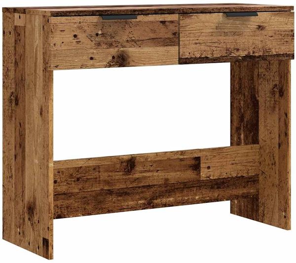 Konsolentisch, Beistelltisch, Konsole Altholz-Optik 90x36x75 cm Holzwerkstoff