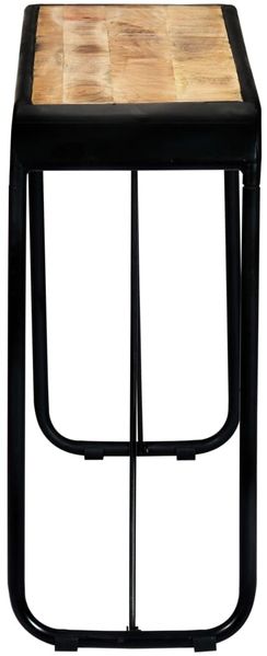 vidaXL Konsolentisch 140×35×76 cm Raues Massivholz Mango 247869 Bild 4