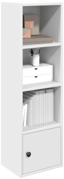 vidaXL Bücherregal Weiß 31x24x102 cm Holzwerkstoff 860337