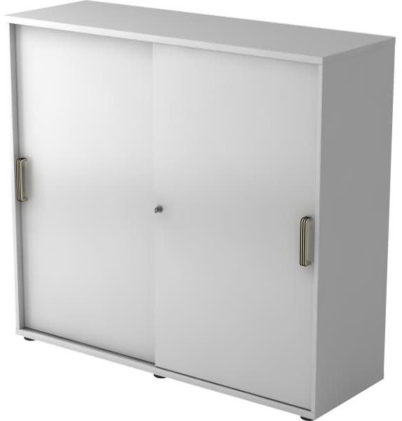 Schiebetürschrank 3 Ordnerhöhen, 120cm SG Grau