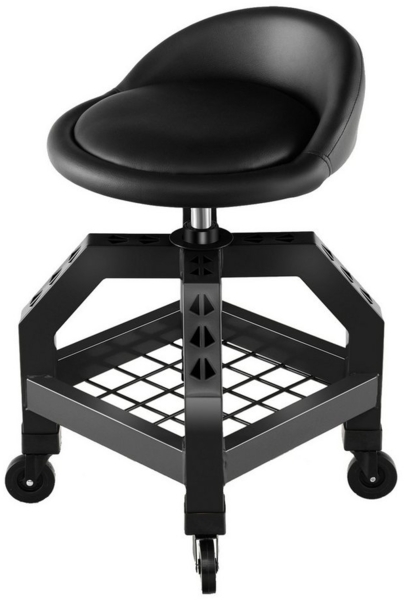 COSTWAY Montagehocker, höhenverstellbar, bis 150 kg, mit Werkzeugablage