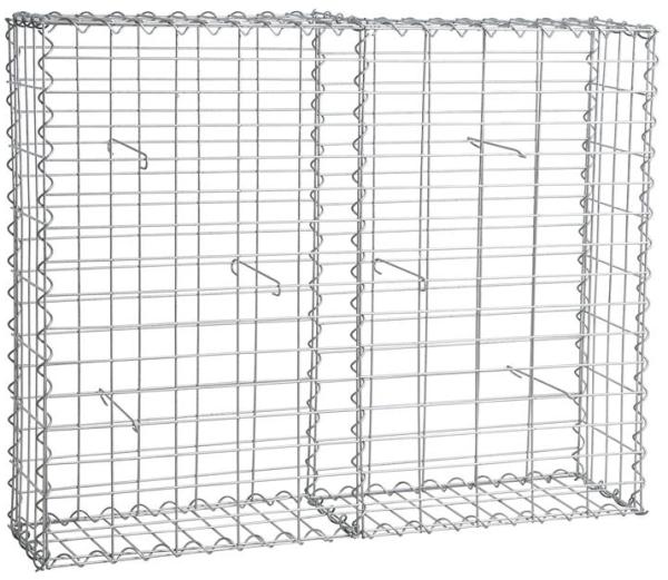 Gabione Steingabionen Steinkorb Gabionen Wand Drahtkorb 100 x 80 x 20 cm