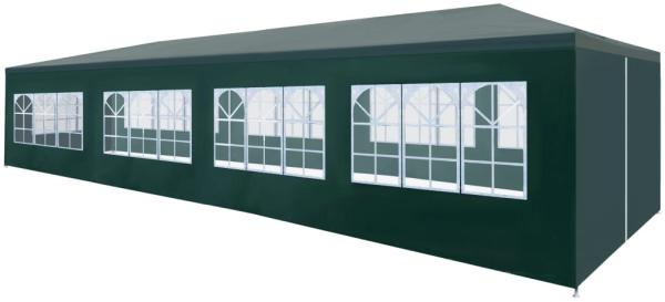 vidaXL Partyzelt, PE / Stahl grün, 3x12 m Bild 1