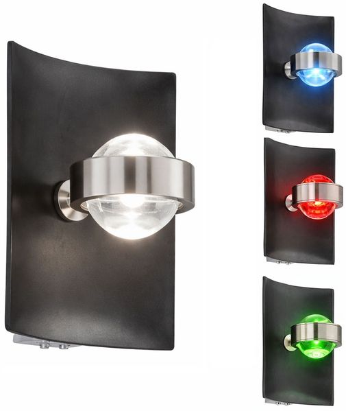 SHINE 30331 Wandleuchte Bondy 1-flammig LED schwarz antik tunable white RGB