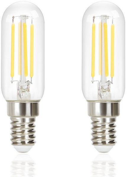 Nettlife LED-Leuchtmittel E14 4W Vintage Birnen Kaltweiß LED Glühbirnen T25 Lampe 6000K, E14, 2 St, Kaltweiß