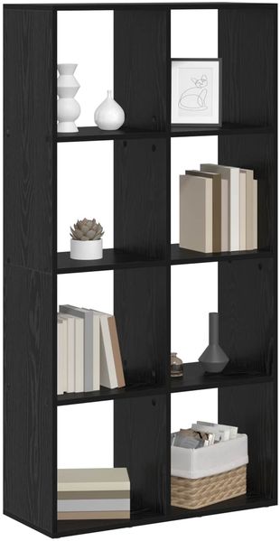 vidaXL Bücherregal Schwarz Eichen-Optik 69,5 x 29 x 137,5 cm 879666 Bild 3