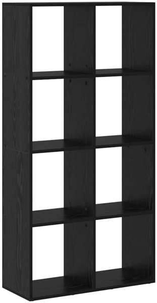 vidaXL Bücherregal Schwarz 69,5 x 29 x 137,5 cm Holzwerkstoff 879666