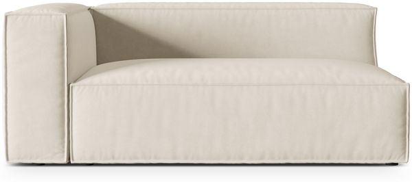 Micadoni Modul Nuria Groß 3-Sitzer Links Samt Beige