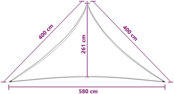 vidaXL Sonnensegel 4 x 4 x 5,8 m HDPE 42032793 Bild 8