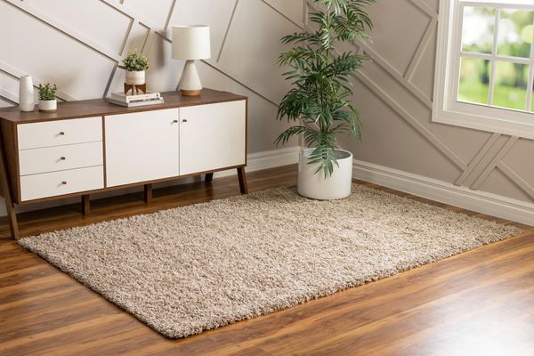 Teppich "HIGH-FLOR" Rechteckig Braungrau diverse Größen