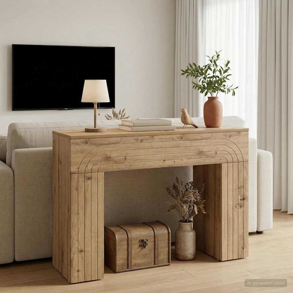 vidaXL Couchtisch Artisan-Eiche 102 x 35 x 75 cm Holzwerkstoff 899935