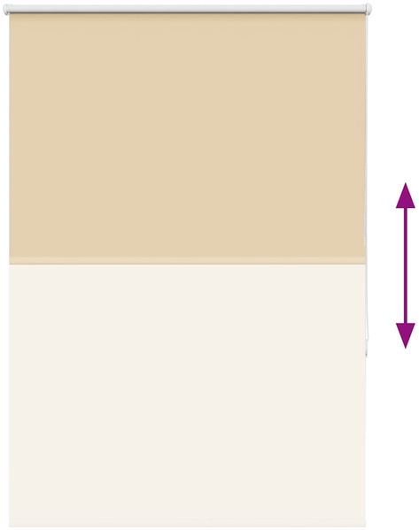vidaXL Verdunkelungsrollo Beige 90x150cm Stoffbreite 85,7 cm Polyester 4010736 Bild 9