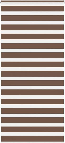 vidaXL Doppelrollo Braun 110x200 cm Stoffbreite 105,9 cm Polyester 4014367