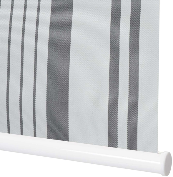 Rollo HWC-D52, Fensterrollo, blickdicht , grau/weiß, 100x160 cm Bild 2