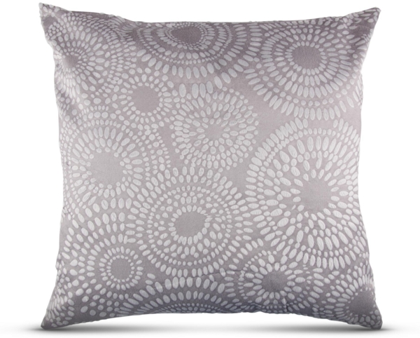 Kissenhülle 50x50 mit verd. Reißverschluss, ( Grau ) Kissenbezug Punkte, Dekorative Kissenbezüge, weicher Bezug für Kissen