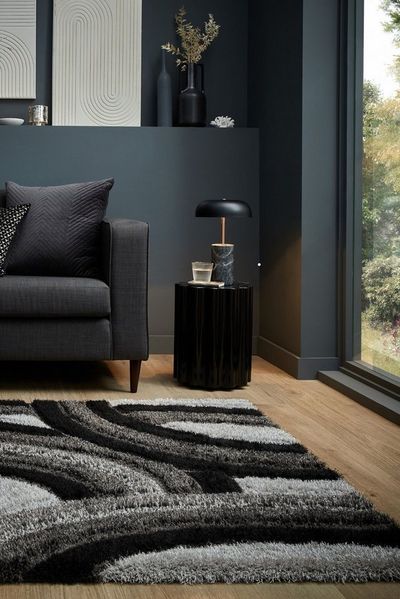 FLAIR RUGS Hochflor-Teppich Velvet Shaggy, rechteckig, Höhe: 25 mm, Shaggy Teppich
