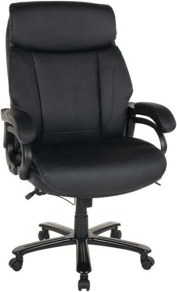 Chefsessel >Ennio< bis 180kg, Taschenfederkern, schwarz - 72x116x72cm (BxHxT)