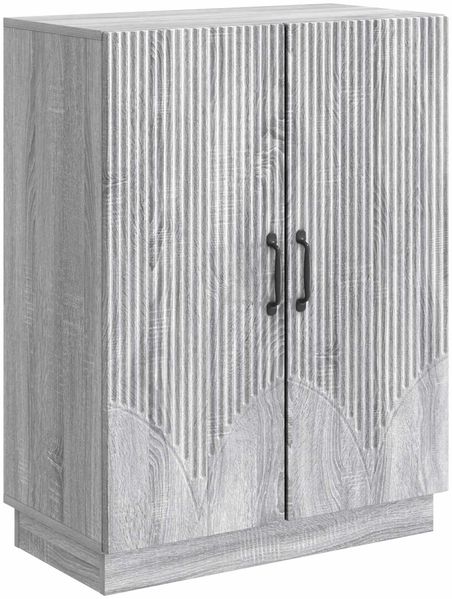 vidaXL Sideboard Graues Sonoma 66 x 34,5 x 87 cm Holzwerkstoff 895281