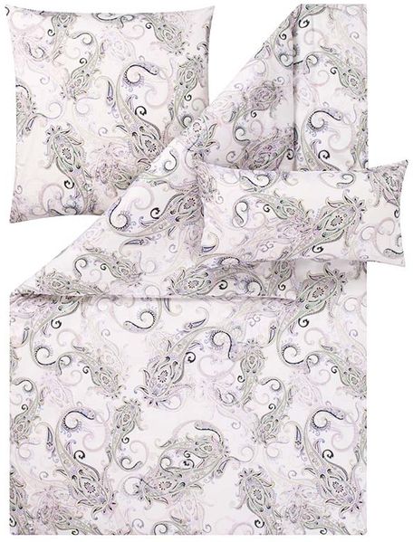 Estella Satin de Luxe Bettwäsche 135x200 Caroline lavendel Paisley 1020-660 Bild 2