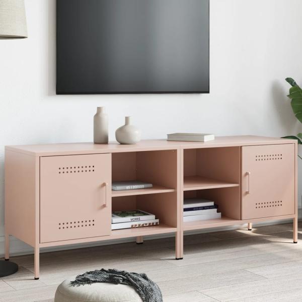 vidaXL TV-Schränke 2 Stk. Rosa 68x39x50,5 cm Stahl 842997