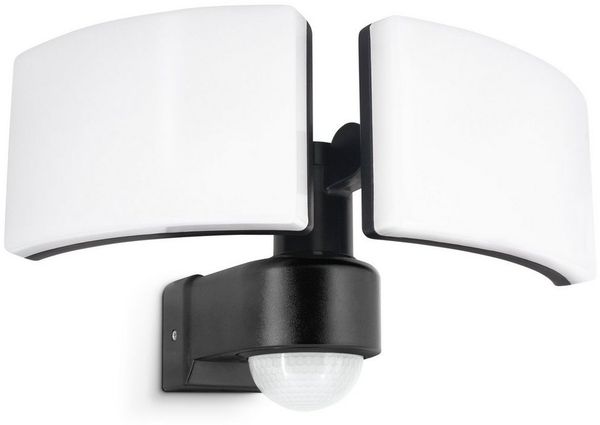 SSC-LUXon LED Aufbaustrahler NORSU LED Wandstrahler Bewegungsmelder IP65 schwenkbar drehbar 40W, Neutralweiß