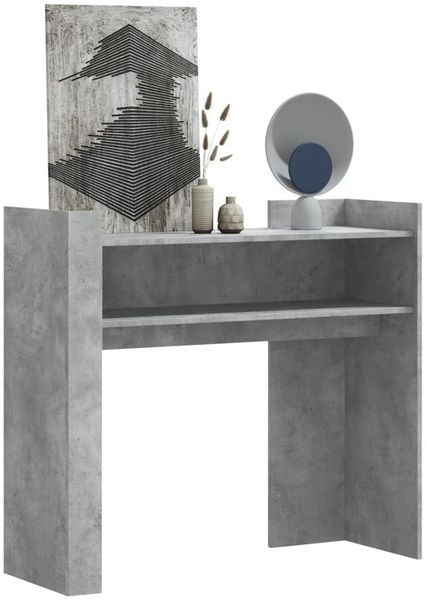 vidaXL Konsolentisch Betongrau 100x35x90 cm Holzwerkstoff 848468