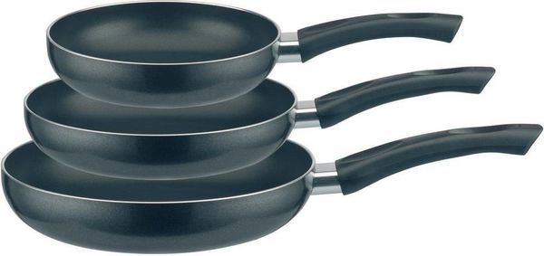 Elo Pfannen-Set Ducto 3 teilig, Aluminium (Set, 3-tlg, je 1 Pfanne Ø 20/24/28 cm), Induktion