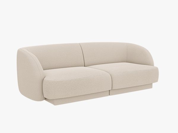 Micadoni Sofa Miley 2-Sitzer Boucle Baloo Beige Bild 2
