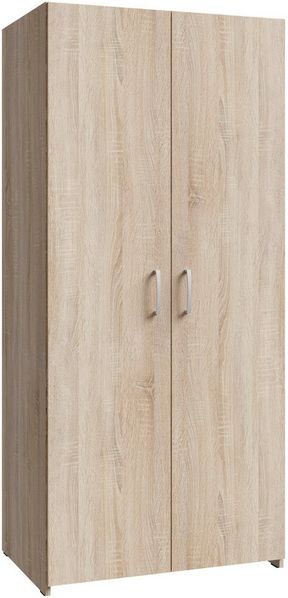 FORTE Kleiderschrank 2 Dekore, Mehrzweckschrank, Einlegeböden optional