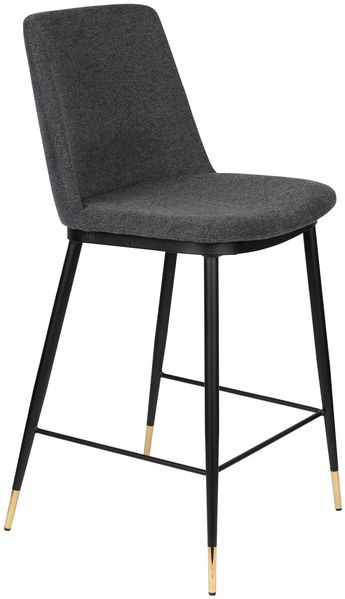 2er Set Hockerstuhl Lionel - Dunkelgrau