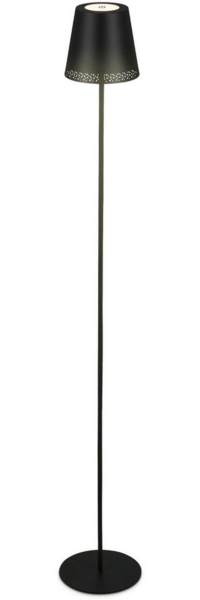 BRILONER – LED Akku Stehleuchte 3 in 1, Stufenweise Dimmbar, Touch, LED Stehleuchte Aussen, LED Stehlampe kabellos, Schwarz