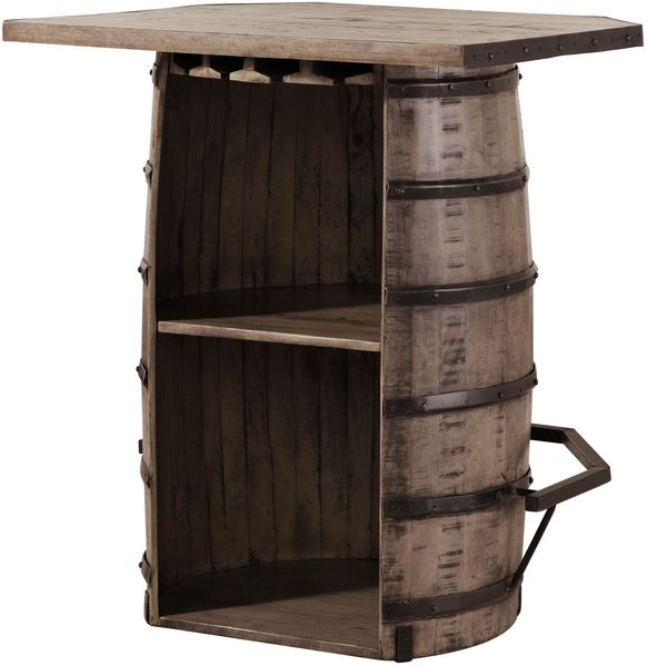 Bartisch Mango 90x75x103 braun lackiert HEAVY INDUSTRY #258