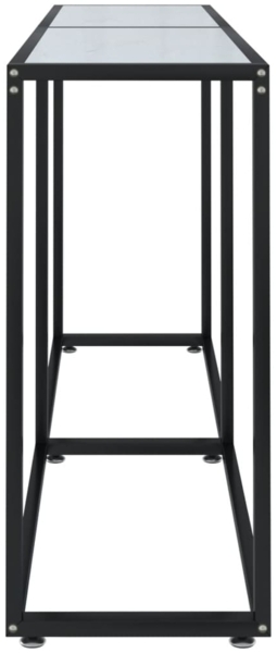 vidaXL Konsolentisch Weiß Marmor-Optik 160x35x75,5 cm Hartglas 331680 Bild 3