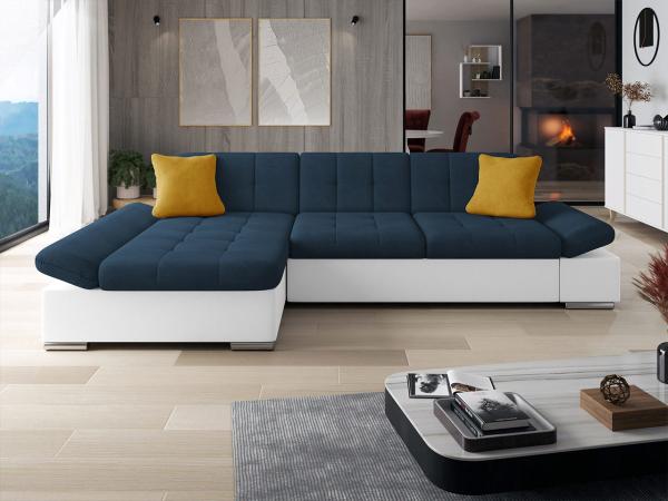 Ecksofa Malwi, Seite: Links, Farbe: Soft 017 + Uttario Velvet 2967 + Uttario Velvet 2959