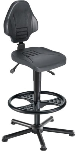 meychair Drehstuhl 1071 W13-25-H-PU-FR3 XXL 250kg schwarz