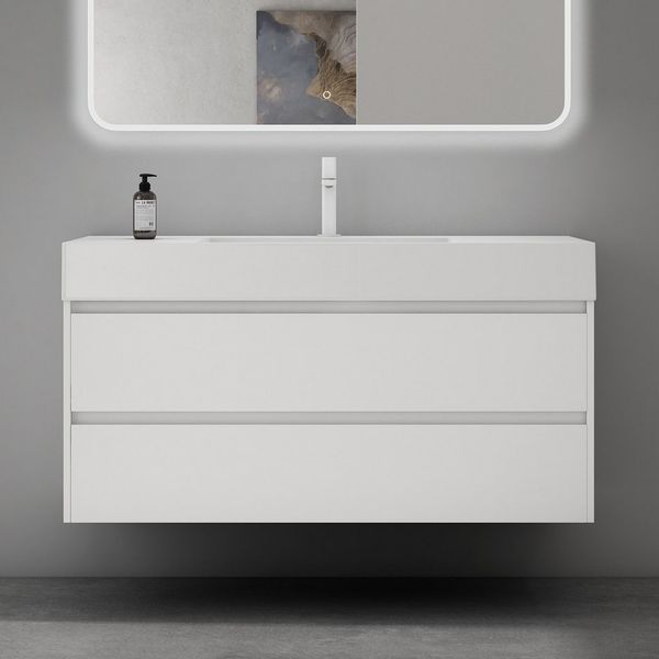 Mai & Mai Badmöbel-Set Badezimmermöbel 120cm Waschbecken Waschtisch mit Unterschrank Deep