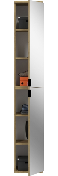 Garderobenschrank Set Projekt X - Artisan Eiche / Spiegelglas Bild 4