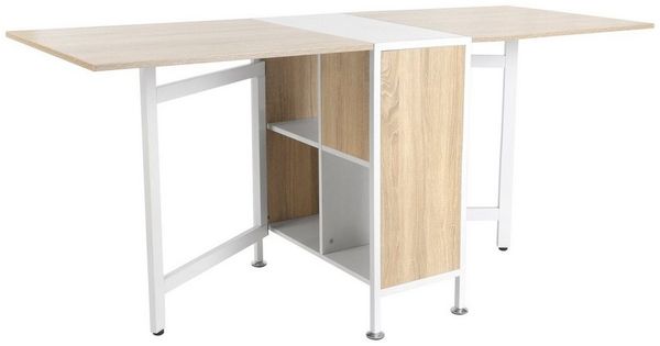 HOMCOM Klapptisch Klapptisch mit Stauraum