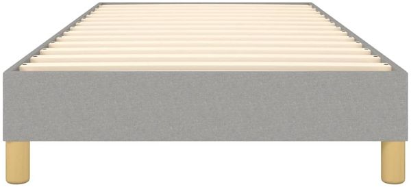 vidaXL Polsterbett, Stoff, 25,0 cm, Hellgrau, 90x200 cm, Natur Bild 5
