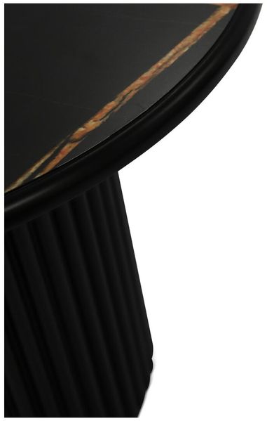 Couchtisch Ysa 2er-Set Ø60/80 cm Schwarz - mit MDF-Platte & Holzfuß Bild 5