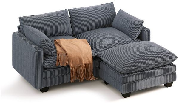 Bealife Ecksofa Sofa mit Recamiere, Wohnlandschaft, L-Form, B: 160/240 cm, Weich wie eine Wolke