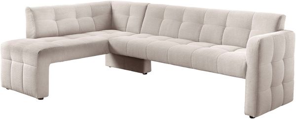 exxpo - sofa fashion Essbank Barista, bequem und elegant, hohe Bodenfreiheit, Eckbank Barista bequem und elegant, hochwertige Detailverarbeitung