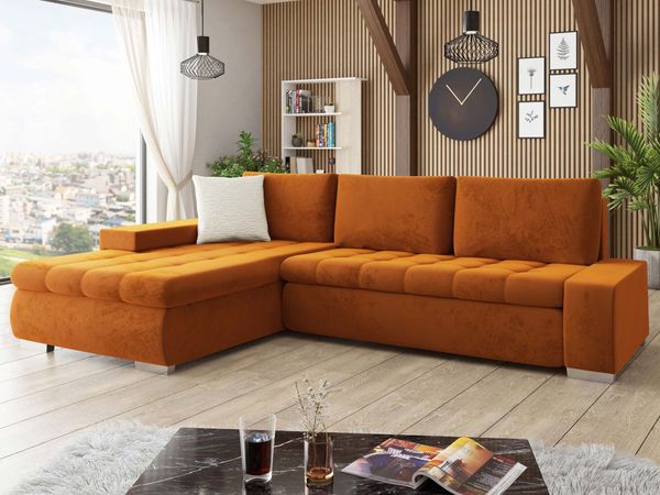 Ecksofa Orkan Premium (Farbe: Piano 21 + Mokka 03)