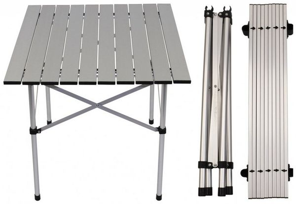 MFH Campingtisch Camping-Rolltisch, Alu, Gestell klappbar