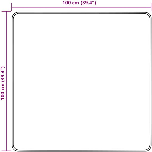 vidaXL Teppichläufer MARSA Creme 100 x 100 cm Polyester und PVC 42023060 Bild 7