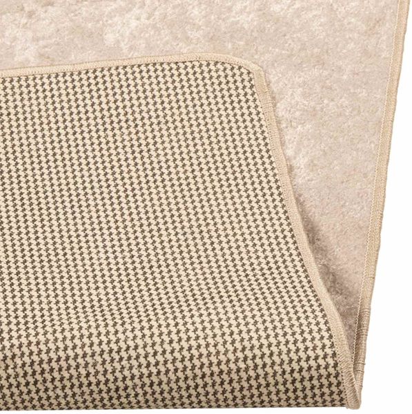 vidaXL Teppichläufer MARSA Creme 100 x 100 cm Polyester und PVC 42023060 Bild 4