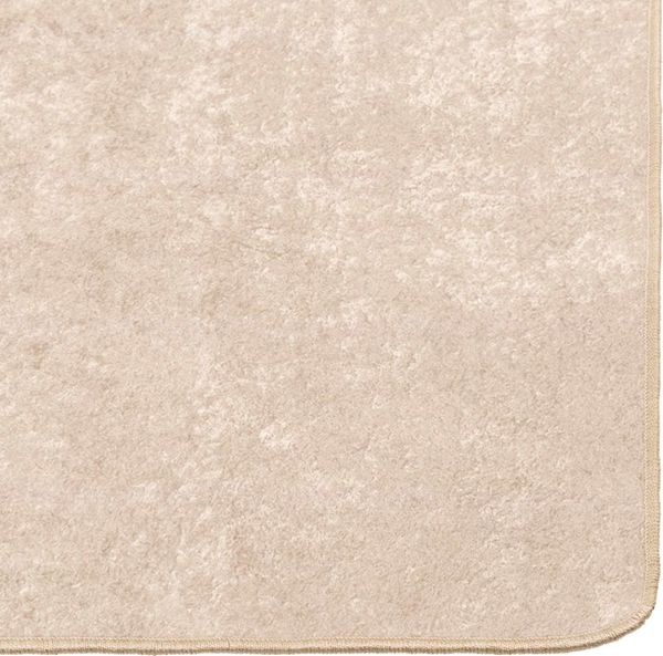 vidaXL Teppichläufer MARSA Creme 100 x 100 cm Polyester und PVC 42023060 Bild 5