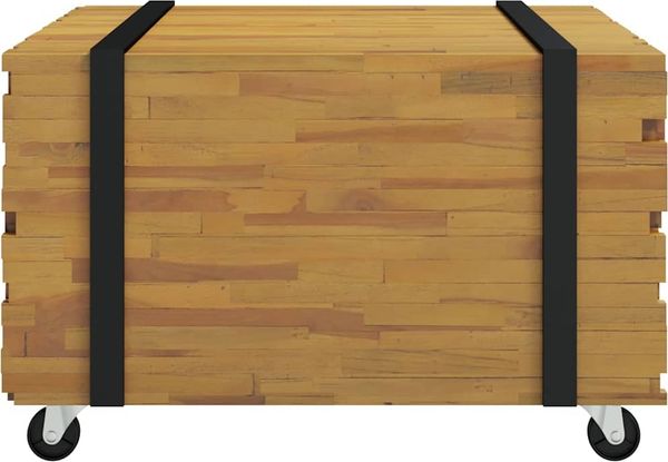 vidaXL Couchtisch Braun 60 x 60 x 38 cm Massivholz Teak 4009310 Bild 4