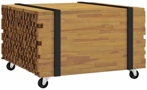 vidaXL Couchtisch Braun 60 x 60 x 38 cm Massivholz Teak 4009310 Bild 6
