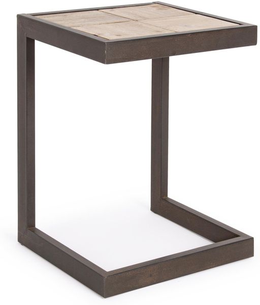Hocker Blocks aus Fichtenholz, 36 x 32 x 47 cm